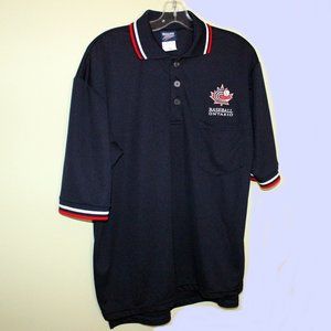 3/$77❤️unworn vintage Baseball Ontario Canada polo shirt Dalco Athletic USA